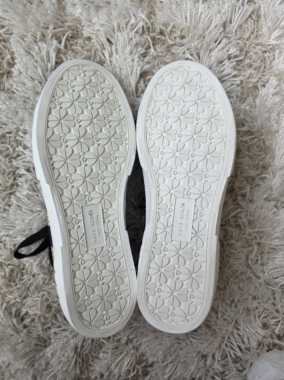 kate spade floral black canvas sneakers - Picture 7 of 7